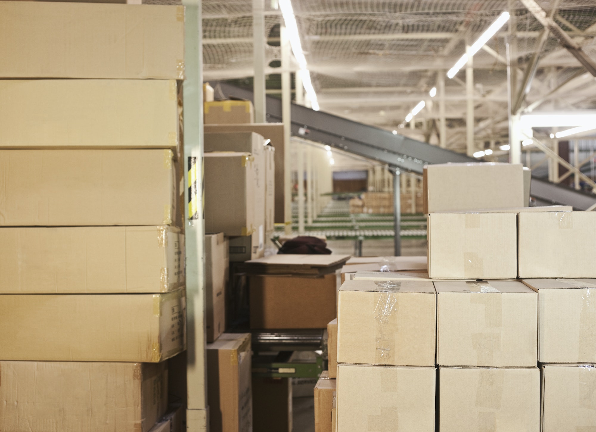 Stacked Cardboard Boxes